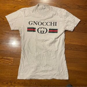 Mens small “gnocchi” Gucci graphic t shirt